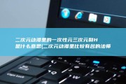 二次元 动漫里的一次性元 三次元和H是什么意思 (二次元动漫里比较有名的法师)