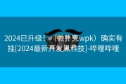 2024已升级！（微扑克wpk）确实有挂[2024最新开发黑科技]-哔哩哔哩