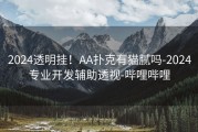 2024透明挂！AA扑克有猫腻吗-2024专业开发辅助透视-哔哩哔哩