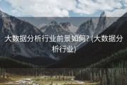 大数据分析行业前景如何? (大数据分析行业)