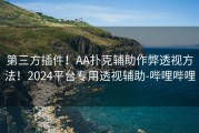 第三方插件！AA扑克辅助作弊透视方法！2024平台专用透视辅助-哔哩哔哩