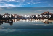 全国排名前十的动漫设计培训班哪家比拟正轨 (全国排名前十的医院)