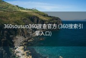 360sousuo360搜查官方 (360搜索引擎入口)