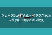 怎么对网站进行优化分析 网站优化怎么做 (怎么对网站进行举报)