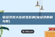 宅经济对大在校生影响 (宅经济的利与弊)