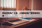 网络营销推广上海，上海网络推广营销策划方案
