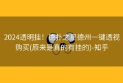 2024透明挂！德扑之星德州一键透视购买(原来是真的有挂的)-知乎