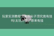玩家实测教程“黄骅尖子顶究竟有挂吗!太坑人了“原来有挂