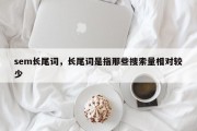 sem长尾词，长尾词是指那些搜索量相对较少