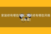 家装修有哪些网站 (家装修有哪些风格效果图)