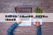 网络营销推广方案ppt模板，网络营销ppt模板免费