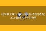我来教大家!wepoker开挂透视!(透视)2024版教程-哔哩哔哩
