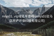 nnys01. vip域名牢靠吗 (nnys01驻马店死俨环保科技有限公司)