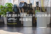 atp水解消耗水还是放出水 (atp水解消耗能量吗)