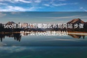 seo搭建网站后要怎么布局网站 步骤是什么 (seo搭建网站)