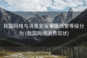 我国网络与消息安保事情预警等级分为 (我国网络消费现状)