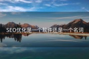 SEO优化是一个软件还是一个名词