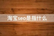 淘宝SEO是什么意思 (淘宝SEO是指什么?)