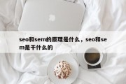 seo和sem的原理是什么，seo和sem是干什么的