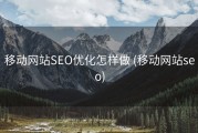 移动网站SEO优化怎样做 (移动网站seo)