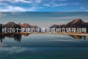 经过6个便捷的步骤完成树立链接战略