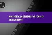 SEO优化关键是做什么? (SEO优化关键词)