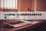 sem结构图，sem结构原理及形貌分析实验