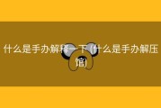 什么是手办解释一下 (什么是手办解压馆)