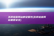 怎样检查网站的安保性 (怎样检查网站是否安全)