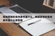 网络营销的支持条件是什么，网络营销的支持条件是什么简答题
