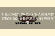 新版2024款！WePoKer私人局德州作弊教程[2024最新开发黑科技]-哔哩哔哩