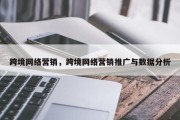 跨境网络营销，跨境网络营销推广与数据分析