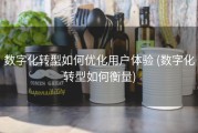 数字化转型如何优化用户体验 (数字化转型如何衡量)