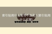 索引贴用什么笔写不会花? (索引贴用什么代替)