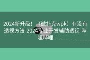 2024新升级！（微扑克wpk）有没有透视方法-2024专业开发辅助透视-哔哩哔哩