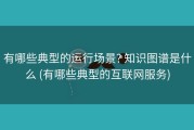 有哪些典型的运行场景? 知识图谱是什么 (有哪些典型的互联网服务)