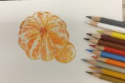 彩铅手绘橘子教程 (彩铅手绘橘子图片)
