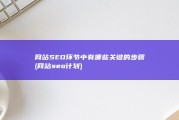 网站SEO环节中有哪些关键的步骤 (网站seo计划)