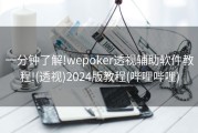 一分钟了解!wepoker透视辅助软件教程!(透视)2024版教程(哔哩哔哩)