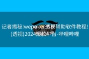 记者揭秘!wepoker透视辅助软件教程!(透视)2024爆款平台-哔哩哔哩