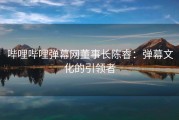 哔哩哔哩弹幕网董事长陈睿：弹幕文化的引领者
