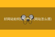好网站如何搭配色彩 (网站怎么搭)