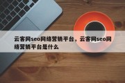 云客网seo网络营销平台，云客网seo网络营销平台是什么
