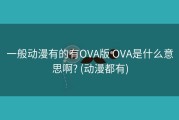 一般动漫有的有OVA版 OVA是什么意思啊? (动漫都有)