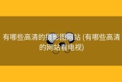有哪些高清的摄影图网站 (有哪些高清的网站看电视)