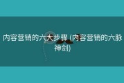 内容营销的六大步骤 (内容营销的六脉神剑)