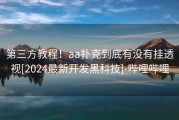 第三方教程！aa扑克到底有没有挂透视[2024最新开发黑科技]-哔哩哔哩