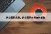 网络营销成果，网络营销效果分析报告