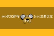 seo优化都有什么流程? (seo主要优化什么)