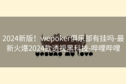 2024新版！wepoker俱乐部有挂吗-最新火爆2024款透视黑科技-哔哩哔哩